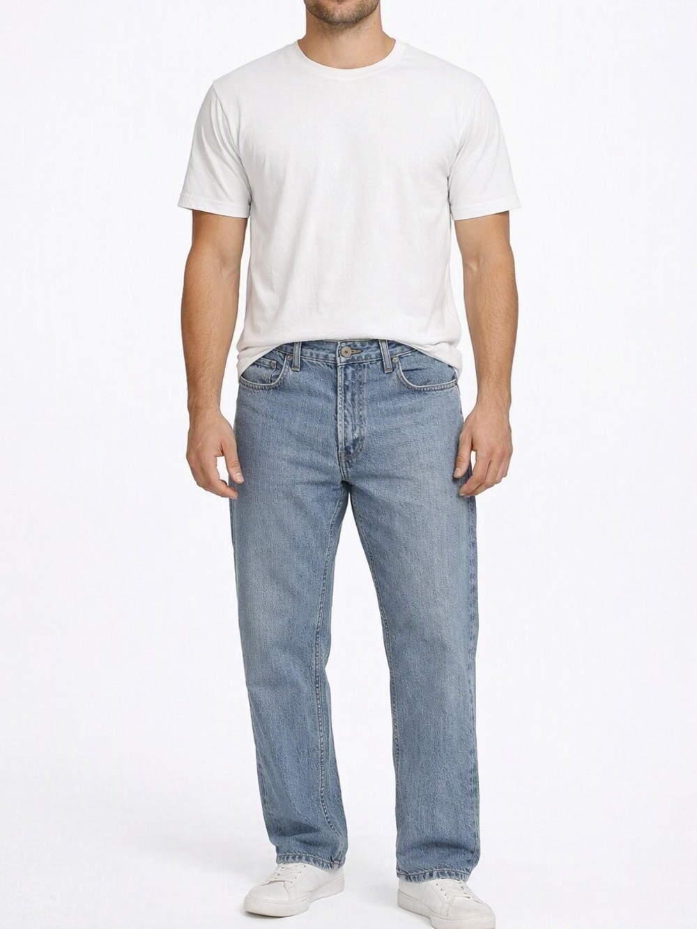 Nautica Straight Leg Jeans in Light Blue Denim